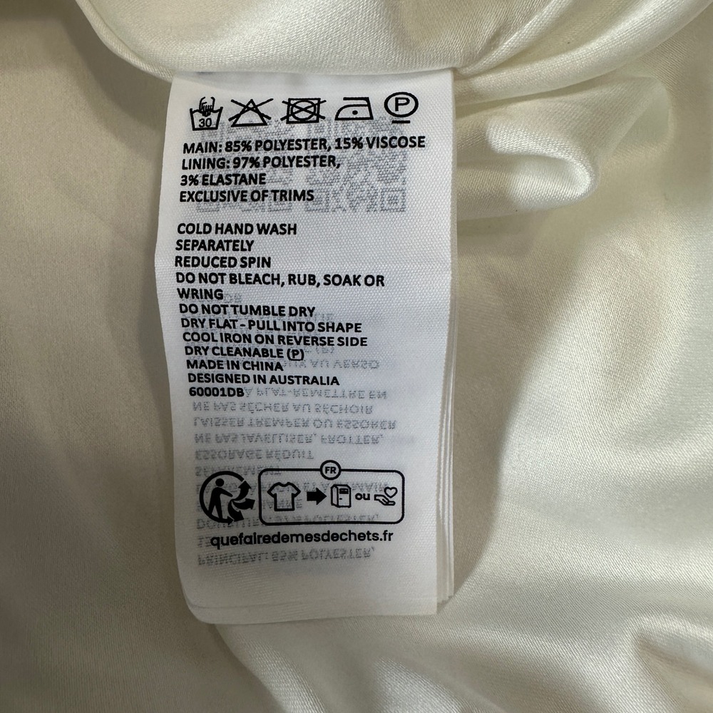 Bardot Oria White Bubble Satin Mini Dress, Bridal Bachelorette Girly REVOLVE XL - Picture 13 of 15